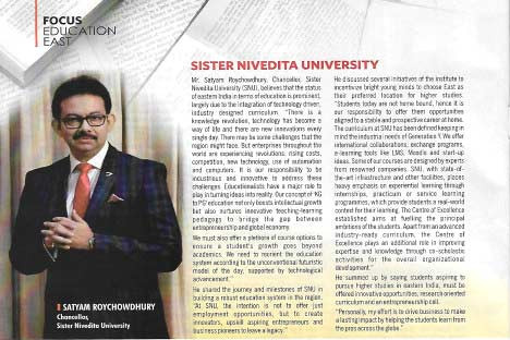 Mr. Satyam Roychowdhury, MD, Techno India Group, Chancellor, Sister Nivedita University shares his journey, milestones, and talks about the relevance ...