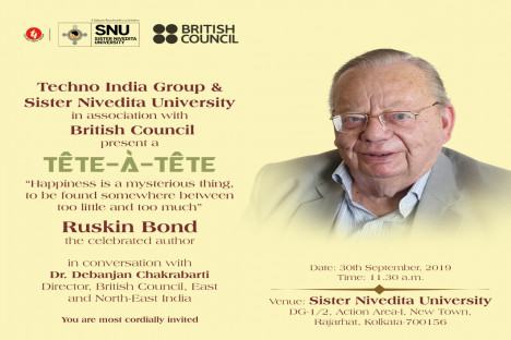 The legendary author Mr. Ruskin Bond will be visiting SNU on 30 September 2019 for an interactive session with the students ...