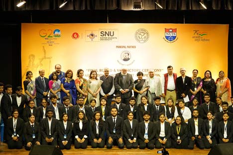 Glimpses of 2nd AIU National Moot Court Competition Jointly conducted by SNU and NUJS