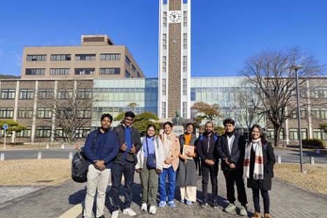 Sakura Science Exchange Program | Academic Visit to OkayamaUniversity from Sister Nivedita University. 