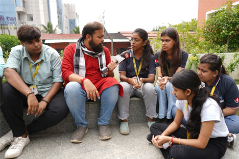 A chat show organised by News 18 Bangla