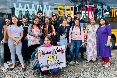 "Food for Joy" Department of Sociology visits Sundarbans with food, blankets, sanitary pads and daily essentials to bring a smile of joy. The fund was collected by students making and selling food.