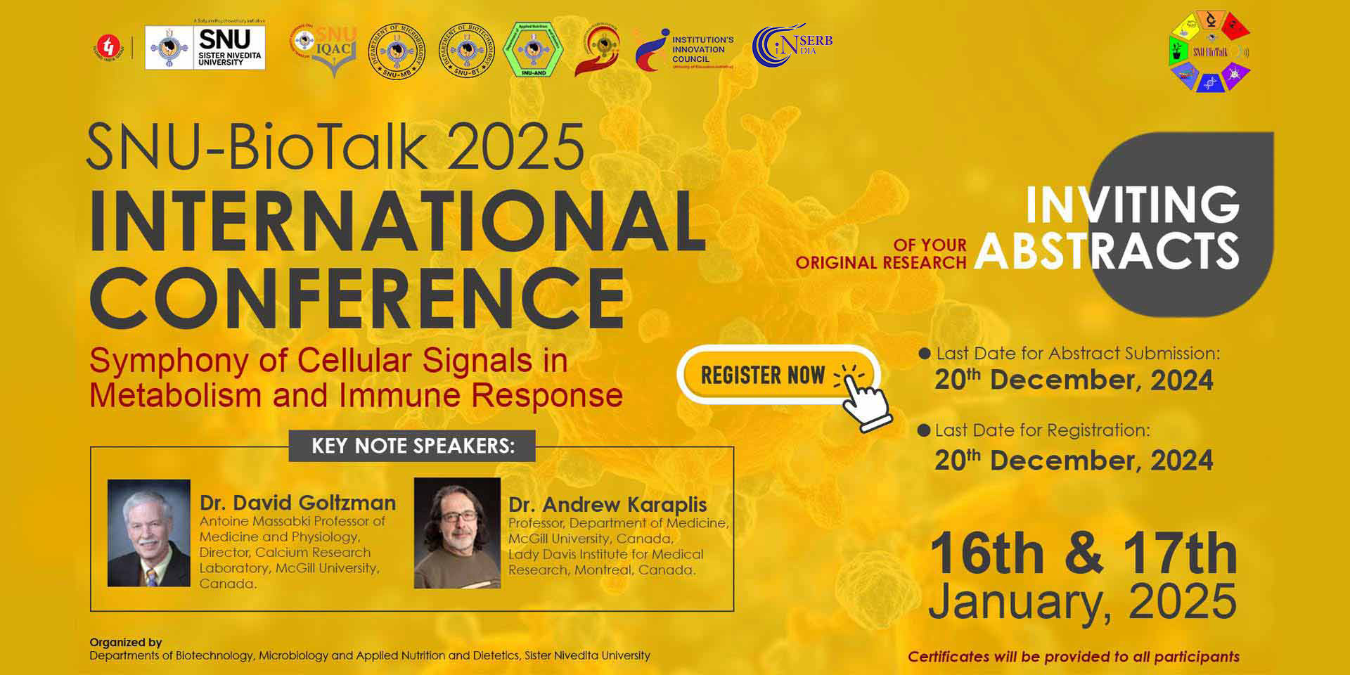 SNU Bio Talk 2025 Banner